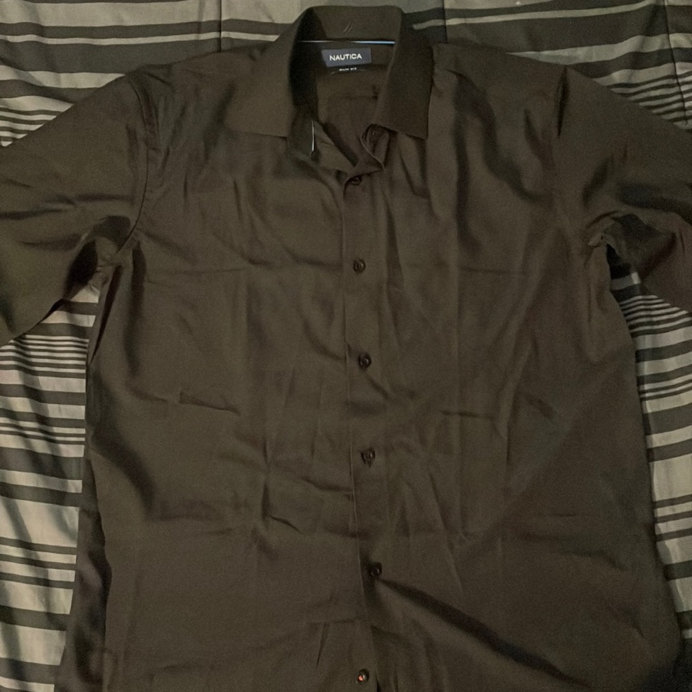 Slim fit, Nautica dress shirt.